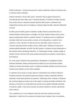 Krišjānis Valdemārs: latviešu patriota biogrāfija 1