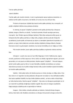 Tumsas spēku pārstāvji eposā Lāčplēsis 1