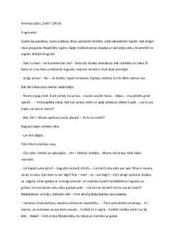 2005 gada ieskaites darba dzejas analīze! 1