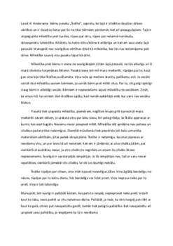 Ētiskās un estētiskās vērtības H Andersena pasakā "Īkstīte" 1