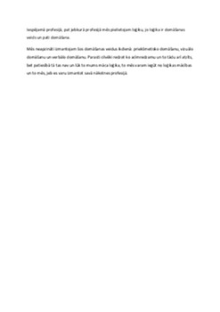 Loģikas nozīme manā iespējamā profesijā 1