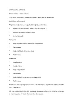Vestes apraksts 1
