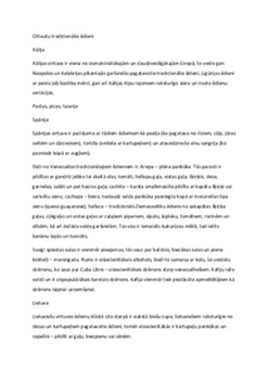 Itālijas tradicionālā virtuve 1