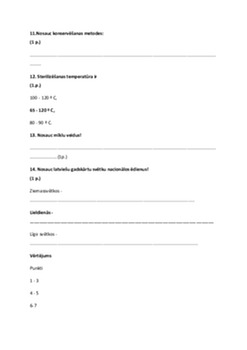 Pārbaudes darbs Uzturs 9 klase 3