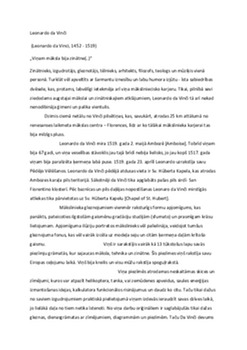 Leonardo da Vinči un "Džokonda" 1