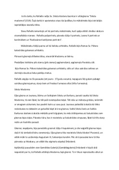 Rafaēls un "Siksta Madonna" 2
