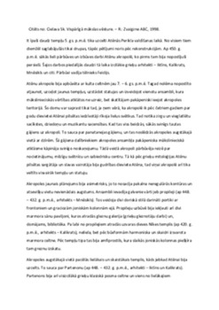Atēnu Akropole un Partenons: Senās Grieķijas mākslas šedevri 1
