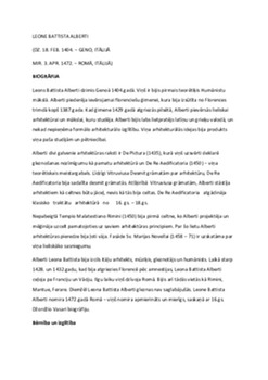 Bibliogrāfija leone battista alberti 1