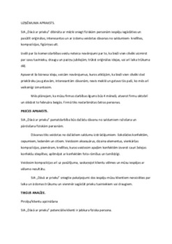 Dāvanas no saldumiem biznesa plāns 1