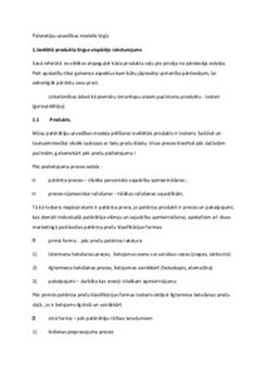 Patērētāju uzvedības modelis tirgū 1