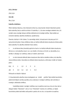 Sakarības starp lielumiem 3