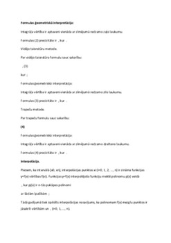 Skaitliskās metodes 2