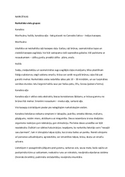 Narkotikas: veidi un ietekme 1