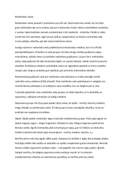 Narkotiskās vielas 1