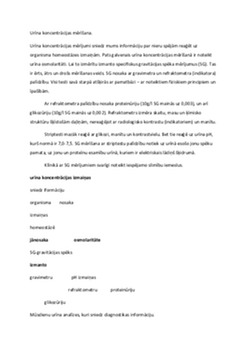 Urīna koncentrācijas mērīšana 1