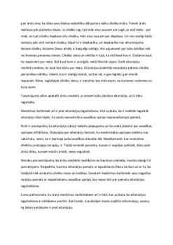 Tiesu medicīna: Eitanāzija 2