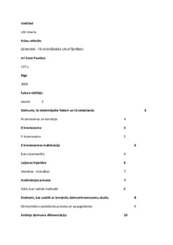 Bioloģiskais dzimums: veidošanās un atšķirības 1