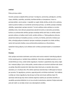 Ētiskās situācijas analīze 1
