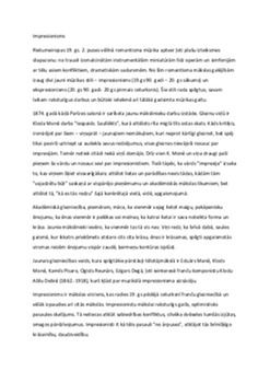 Impresionisms: mākslas un mūzikas stils (19. gs. beigas) 1