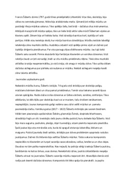 Francis Šūberts: mūzikas dzīve un kompozīcijas 2