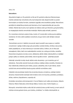 Eseja muuzikaa - Romantisms 1
