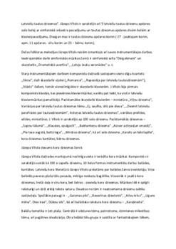 Jāzepa Vītola kora balādes,,Gaismas pils’’ analīze 3