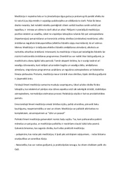 Meditācija: gara koncentrācija un apceres ceļš 2