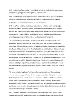 Raimonds pauls biogrāfija 2