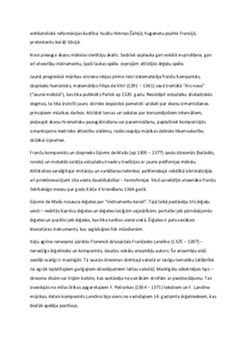 14. gadsimta mūzika: attīstība un iezīmes 2
