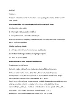 Mūzikas klasicisms: vēsture un īpatnības 1