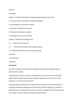 Methods of teaching speech 1