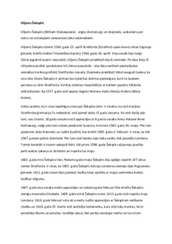 Viljams Šekspīrs 1