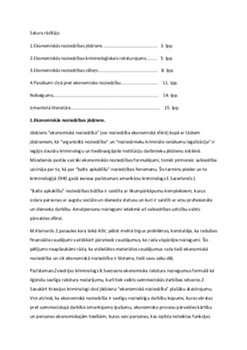 Ekonomiskā noziedzība 1