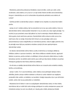 Latvija un demokrātija 1