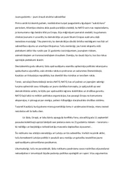 Jauns gadsimts – jauni draudi atvērtai sabiedrībai 1