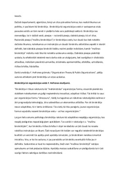 Birokrātija kā organizācijas veids: teorētiskais skatījums 1