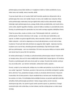 Psiholoģija, Psihoterapija, Psihiatrija - māsas? 2