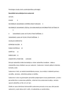 Neverbālās komunikācijas loma saskarsmē 1