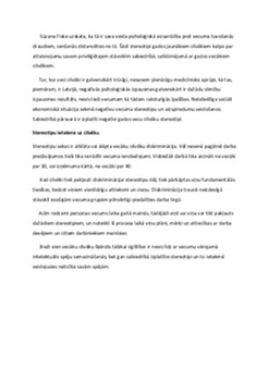 Stereotipi: kā tie ietekmē sabiedrību? 2
