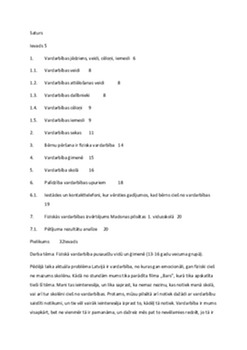 Fiziskā vardarbība pusaudžu vidū un ģimenē (13 - 16 gadu vecuma grupā) 1
