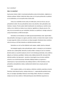 Narkotikas: to lietošana cauri vēsturei 1