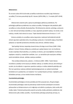 Psiholoģijas virzieni 1