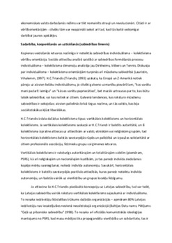 Sociālā kopība pilsoniskās sabiedrības parametru kontekstā 2