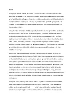 Agresija mūsdienās: cēloņi un risinājumi 1