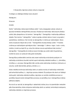 Iedzīvotāju raksturojums Baltijas valstīs 2