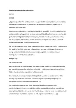 Organizāciju kultūra SEB Bankā 1