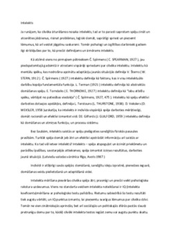 Intelekts – teorijas, komponentes un mērīšanas metodes 1