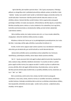 Mazbērna jeb agrīnās bērnības vecumposma raksturojums 1