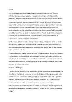 Reliģijas socioloģija 1