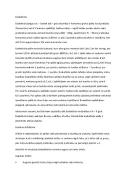 Basketbols: noteikumi un izcelsme 1